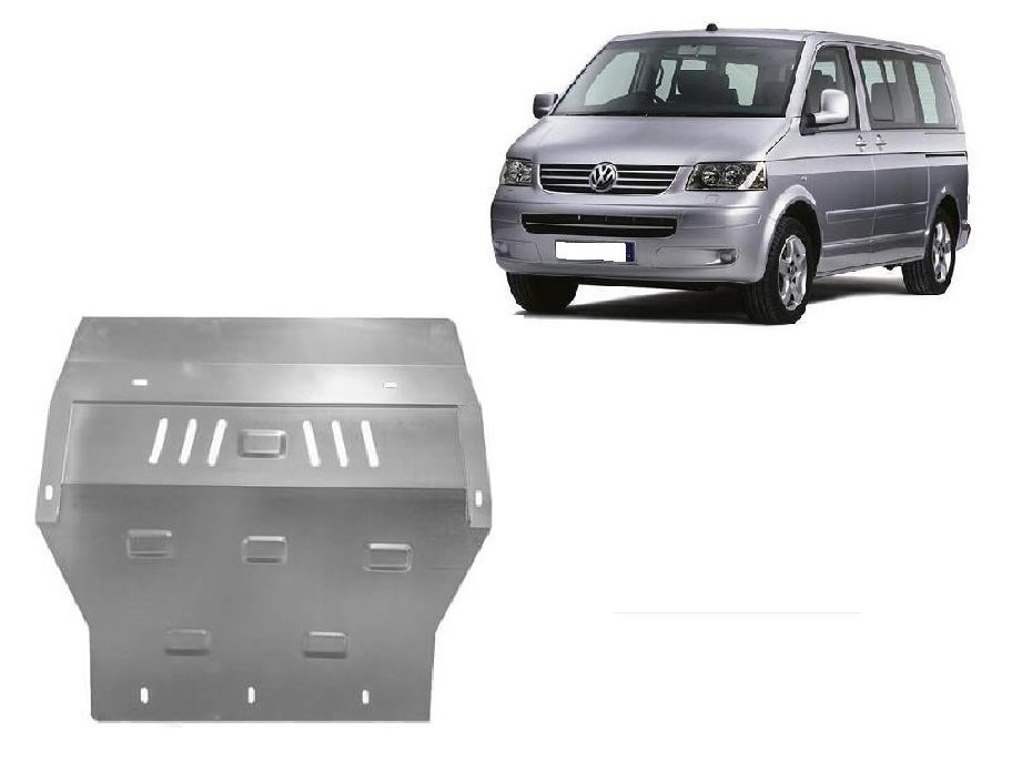 Pozinkovaný ocelový kryt pod olejovou vanu pro Volkswagen Transporter T5 Caravelle 2003 - 2015, všechny motory