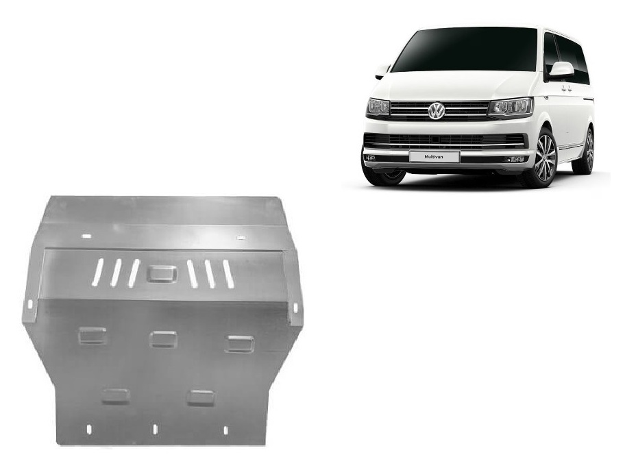 Pozinkovaný ocelový kryt pod olejovou nádrž pro Volkswagen Transporter T6 Caravelle 2015 - 2018, všechny motory