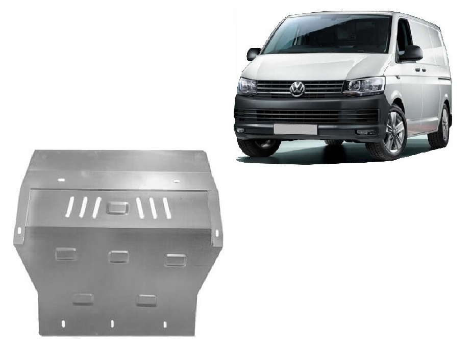 Pozinkovaný ocelový kryt olejové vany pro Volkswagen Transporter T6 2015 - 2018, všechny motory