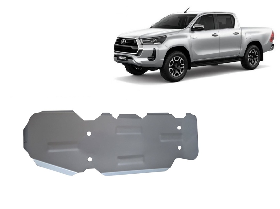 Hliníkový kryt palivové nádrže pro Toyota Hilux Invincible 2021 - 2026, všechny motory