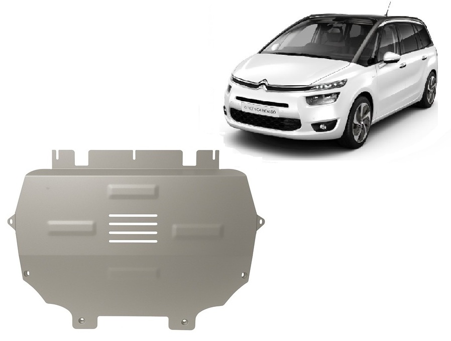 Hliníkový kryt pod olejovou nádrž pro Citroen C4 Picasso 2013 - 2018, všechny motory