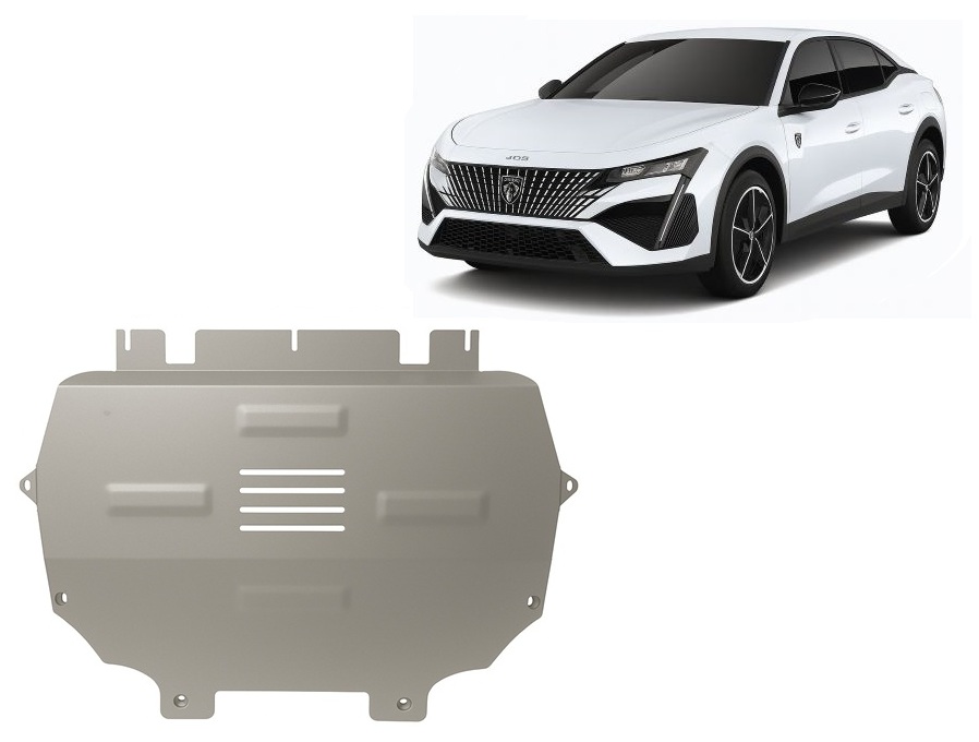 Hliníkový kryt pod olejovou nádrž pro Peugeot 408 2022 - 2026, všechny motory