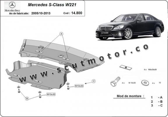 Scut motor Mercedes S-Class W221 - 4x2
