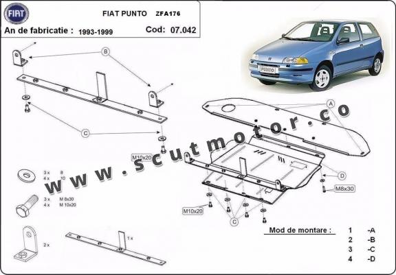 Scut motor Fiat Punto