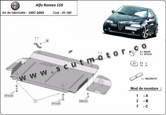 Scut motor Alfa Romeo 156