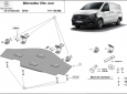 Scut metalic pentru sistemul Stop&Go Mercedes Vito W447, 4x2, 1.6 D 1