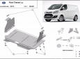 Scut motor Ford Transit - tracțiunea față 1