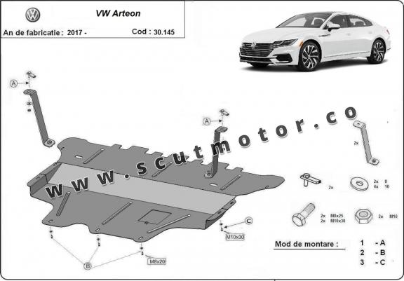 Scut motor Volkswagen Arteon - cutia de viteza manuala