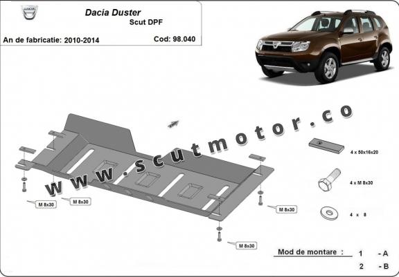 Scut filtru particule Dacia Duster