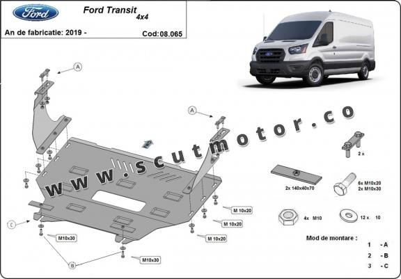 Scut motor Ford Transit - 4x4