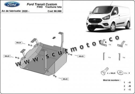 Scut rezervor AdBlue Ford Transit Custom