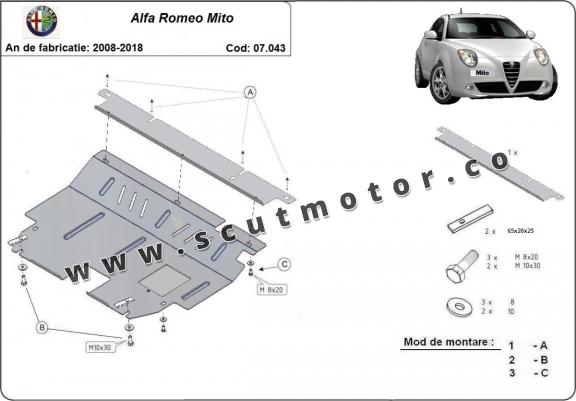 Scut motor Alfa Romeo Mito