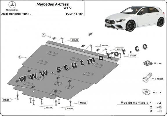 Scut motor Mercedes A-Class W117