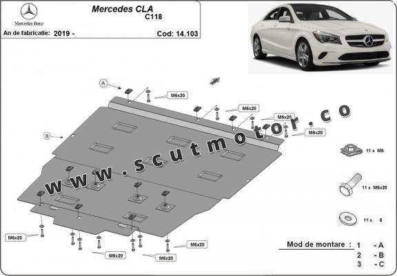 Scut motor Mercedes CLA C118