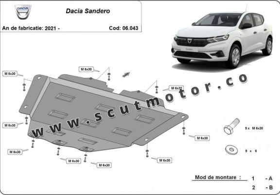 Scut motor Dacia Sandero