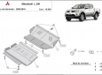 Scut motor și radiator Mitsubishi L 200 1