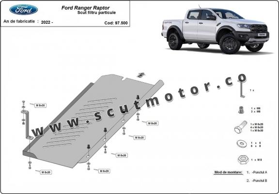 Scut filtru particule Ford Ranger Raptor