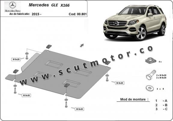 Scut cutie de viteză Mercedes GLE X166