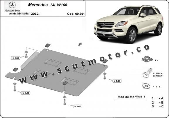 Scut cutie de viteză Mercedes ML W166