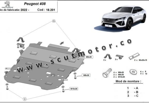 Scut motor Peugeot 408