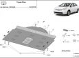 Scut antifurt catalizator pentru Toyota Prius 2 3