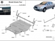 Scut motor din aluminiu Skoda Octavia 3