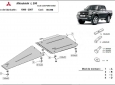 Scut cutie de viteză și diferențial Mitsubishi L 200 3