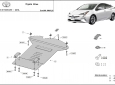 Scut antifurt din aluminiu pentru catalizator Toyota Prius 3