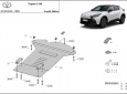 Scut antifurt din aluminiu pentru catalizator Toyota C-HR 3