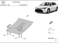 Scut antifurt din aluminiu pentru catalizator Toyota Corolla 3