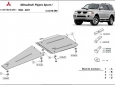 Scut cutie de viteză și diferential Mitsubishi Pajero Sport 1 3