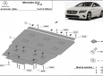 Scut motor din aluminiu Mercedes CLA 3