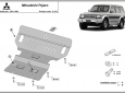 Scut motor și radiator Mitsubishi Pajero 2  3