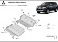 Scut motor și radiator Mitsubishi Pajero Sport 2 3