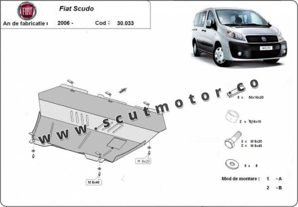 Scut motor și cutie de viteză Fiat Scudo 1