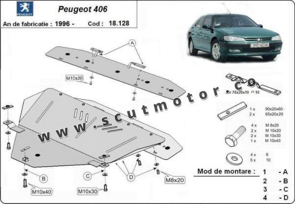 Scut motor și cutie de viteză Peugeot 406 1