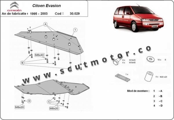 Scut motor Citroen Evasion 1