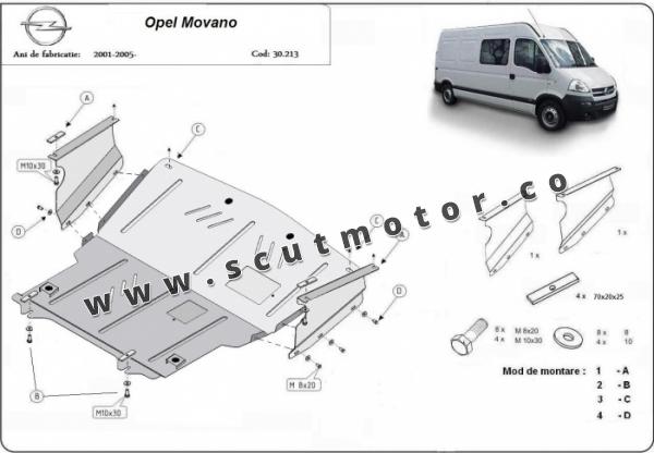 Scut motor Opel Movano 1