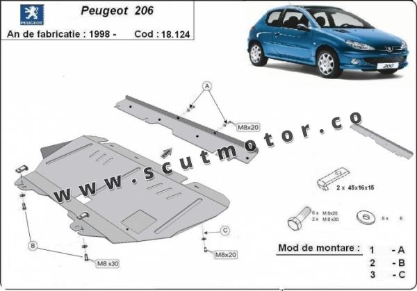 Scut motor Peugeot 206 1