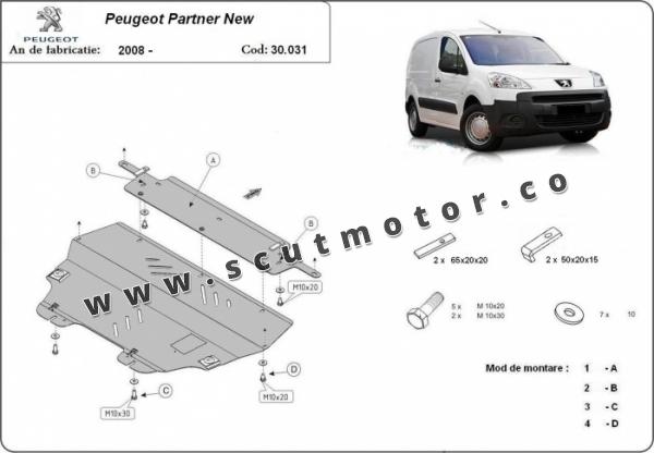 Scut motor Peugeot Partner Tepee 1