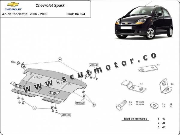 Scut motor Chevrolet Spark 1