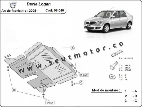 Scut motor Dacia Logan 1 1