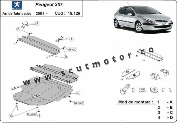 Scut motor Peugeot 307 3