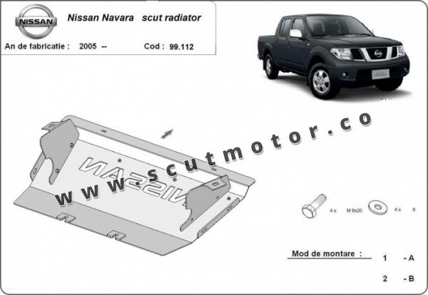 Scut radiator Nissan Navara 1