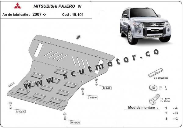 Scut motor și radiator Mitsubishi Pajero 4 (V80, V90) 1