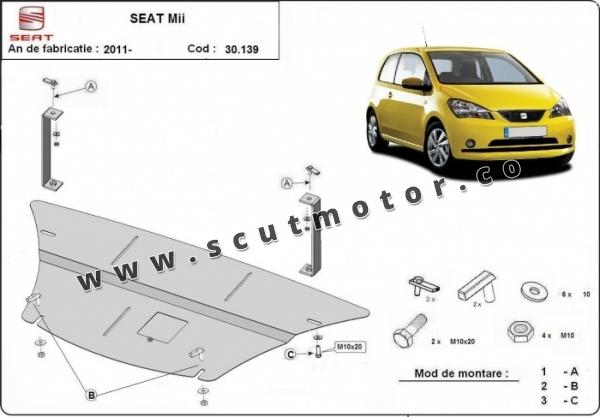 Scut motor și cutie de viteză Seat Mii 5