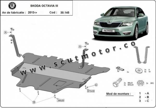 Scut motor și cutie de viteză Skoda Octavia 3 - cutie de viteză manuală 1