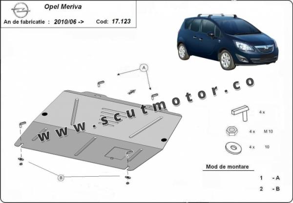 Scut motor Opel Meriva B 1