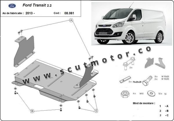 Scut motor și cutie de viteză Ford Transit Custom 1