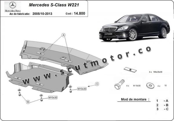 Scut motor Mercedes S-Class W221 - 4x2 1